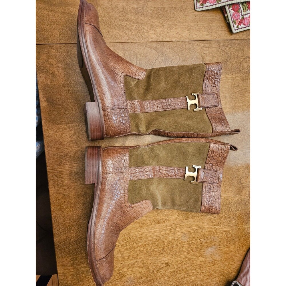Tory Burch Suede Riding Boots